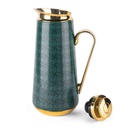 Vacuum Flask For Tea And Coffee From Rattan - Green