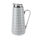 Vacuum Flask For Tea And Coffee From Rattan - Grey